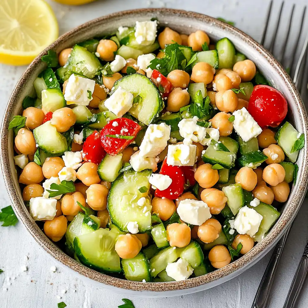 Refreshingly Bold Chickpea Salad — The Ultimate 15-Minute Lunch