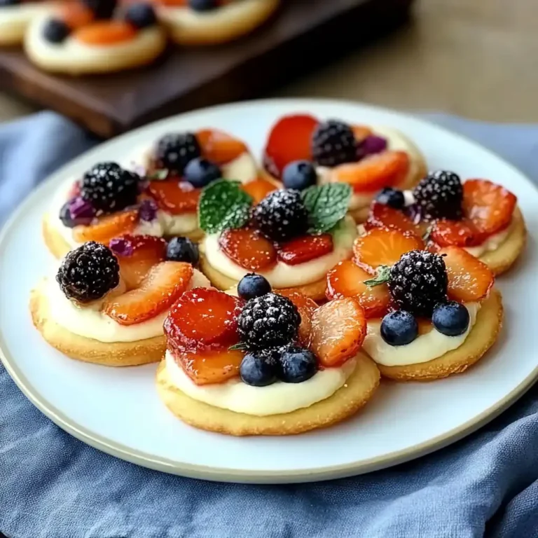 Colorful Mini Fruit Pizzas — The Ultimate Party Dessert