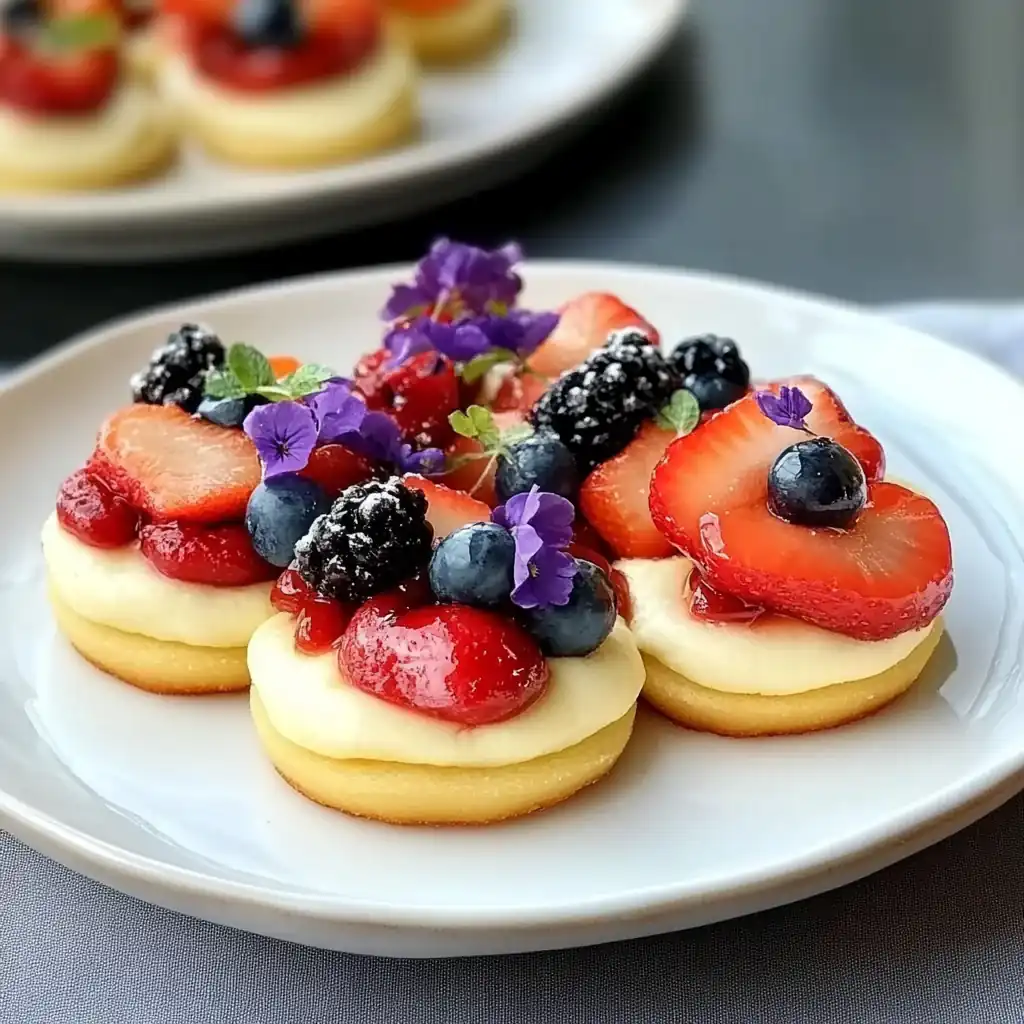Colorful Mini Fruit Pizzas — The Ultimate Party Dessert