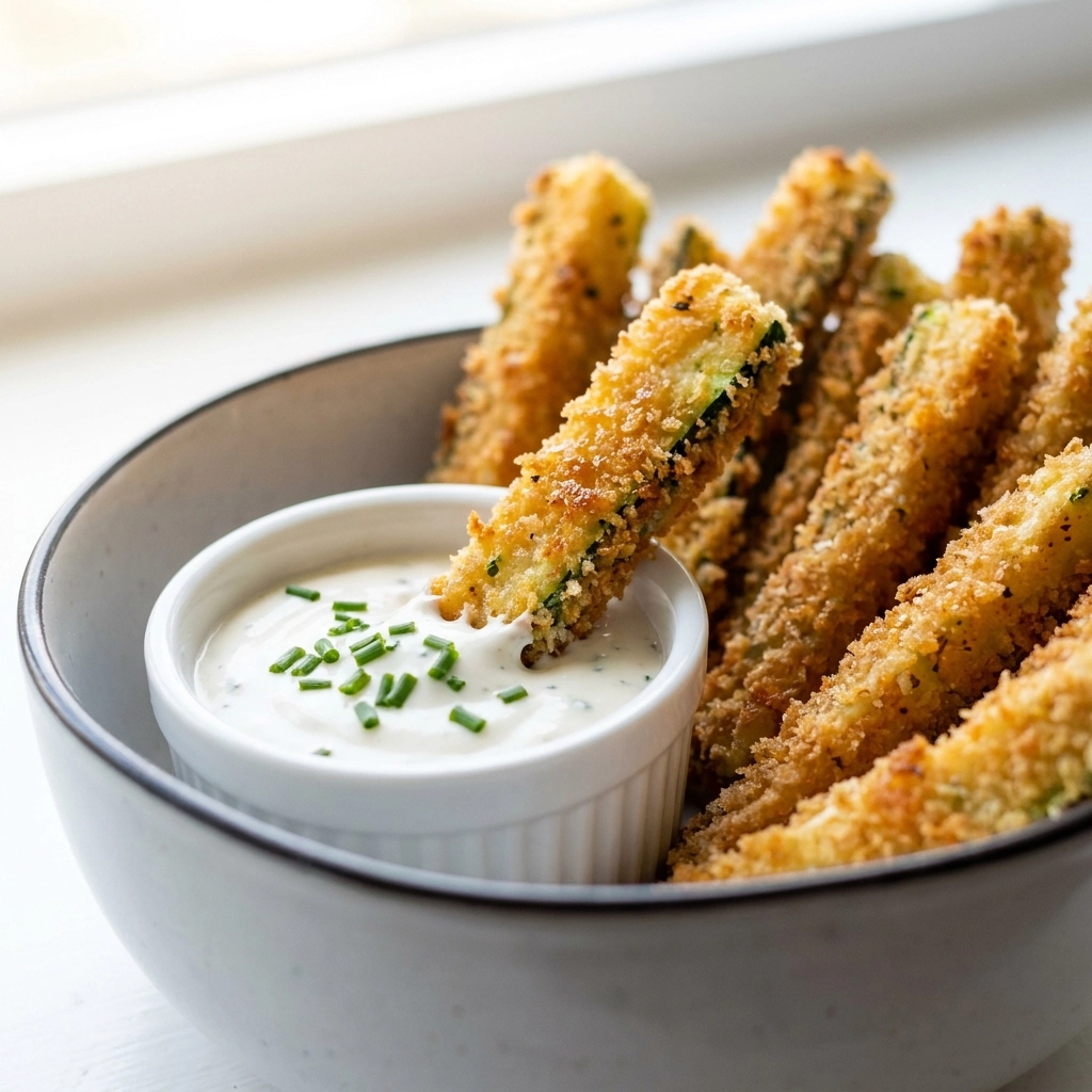 Crispy Air Fryer Zucchini Fries Recipe for the Best Snack | Easy Healthy Appetizer