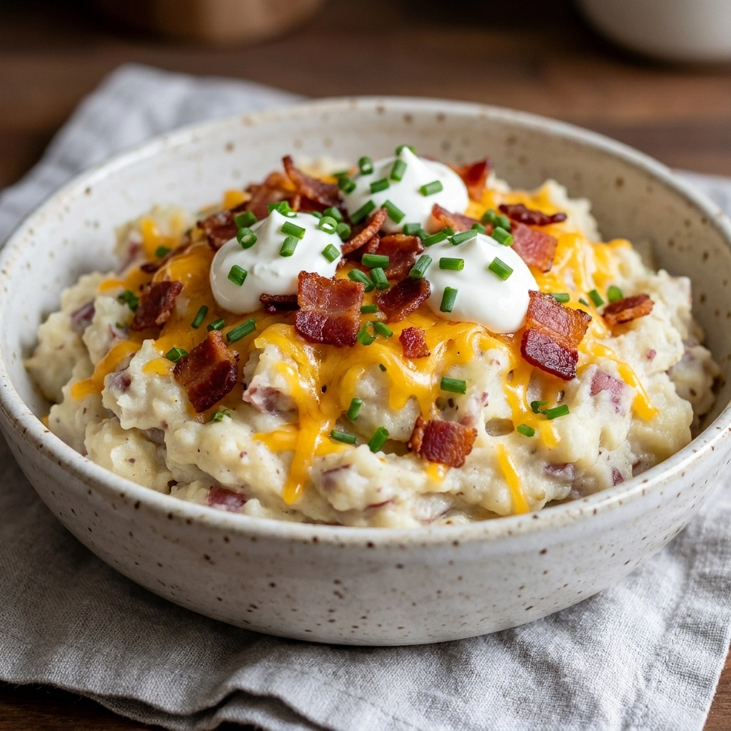 Creamy Loaded Potato Soup Crockpot Recipe: A 5-Ingredient Comfort Classic | Slow Cooker
