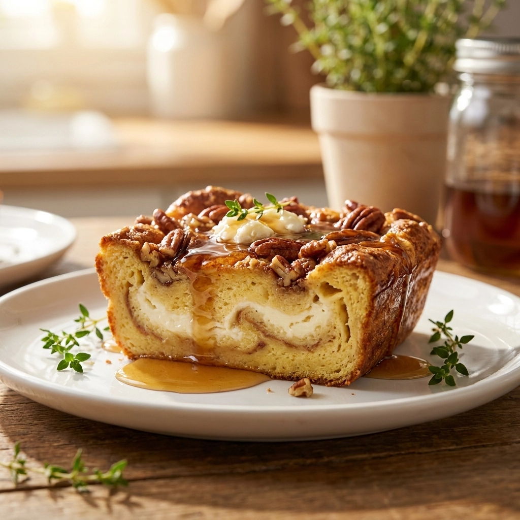 Creamy French Toast Casserole with Cream Cheese Swirls Easy Recipe | Best Brunch Bake