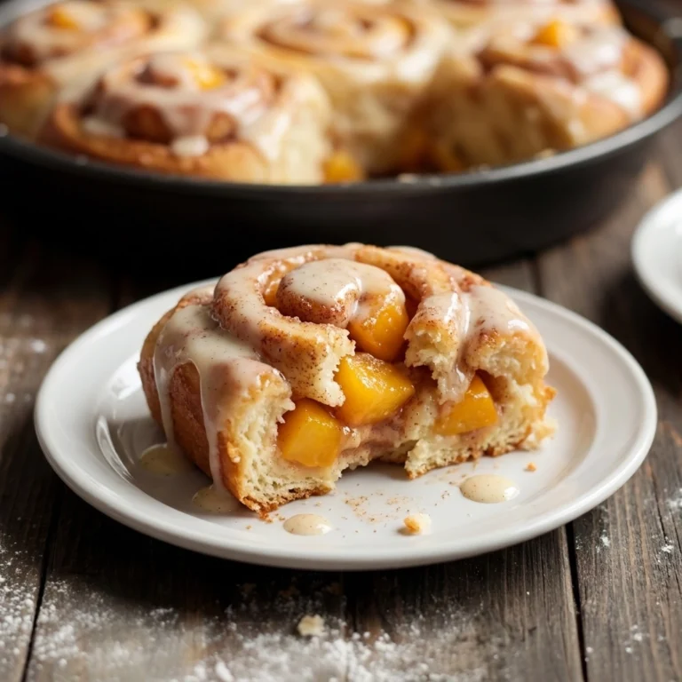 Peach Cinnamon Roll Cobbler — The Ultimate Dessert Mashup!