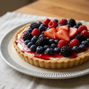 Stunning 4th of July Fruit Tart — Easy & Crowd-Pleasing!