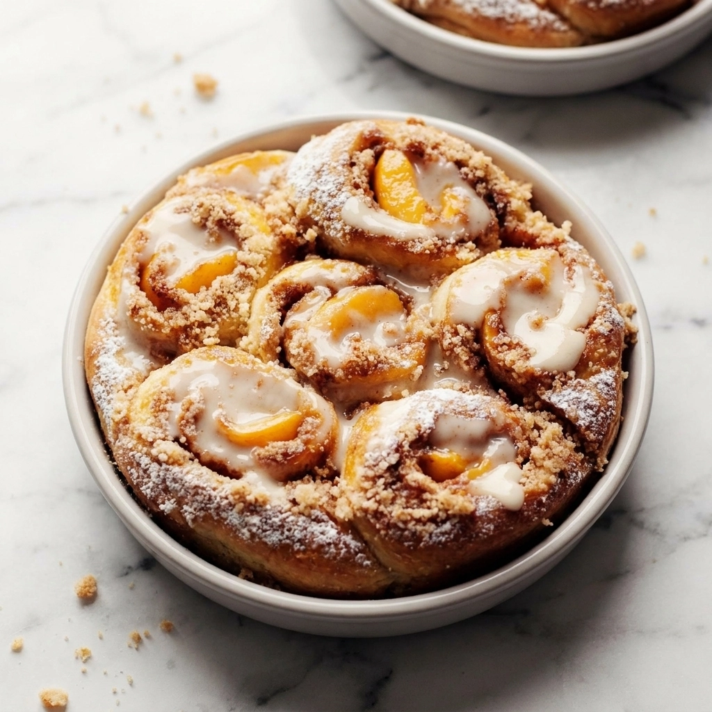 Peach Cinnamon Roll Cobbler — The Ultimate Dessert Mashup!