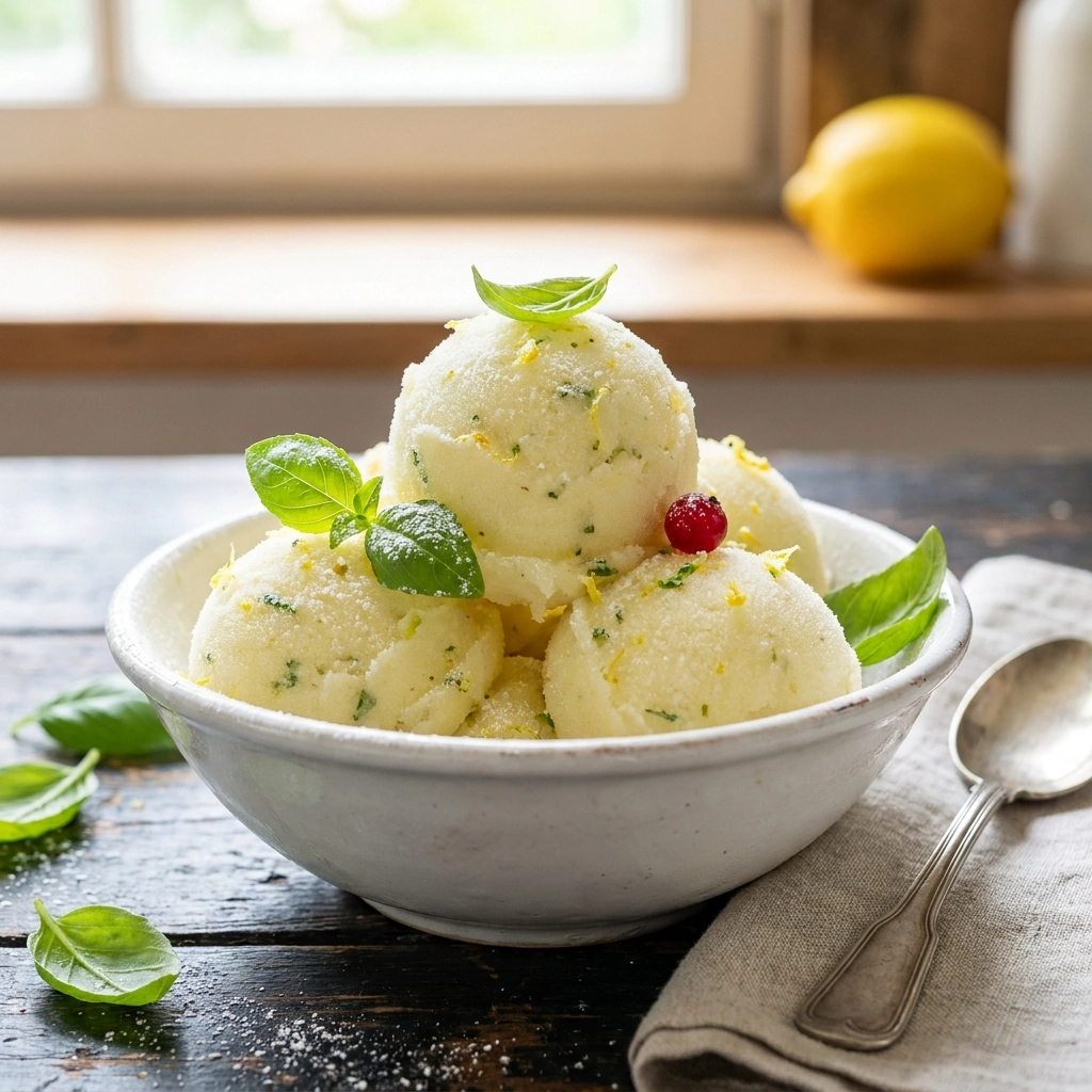 Lemon Basil Sorbet: The Ultimate Zesty Summer Refreshment