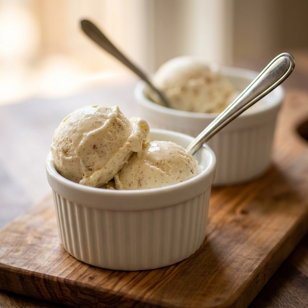 Protein-Packed Cottage Cheese Ice Cream: Brown Butter Vanilla Magic!