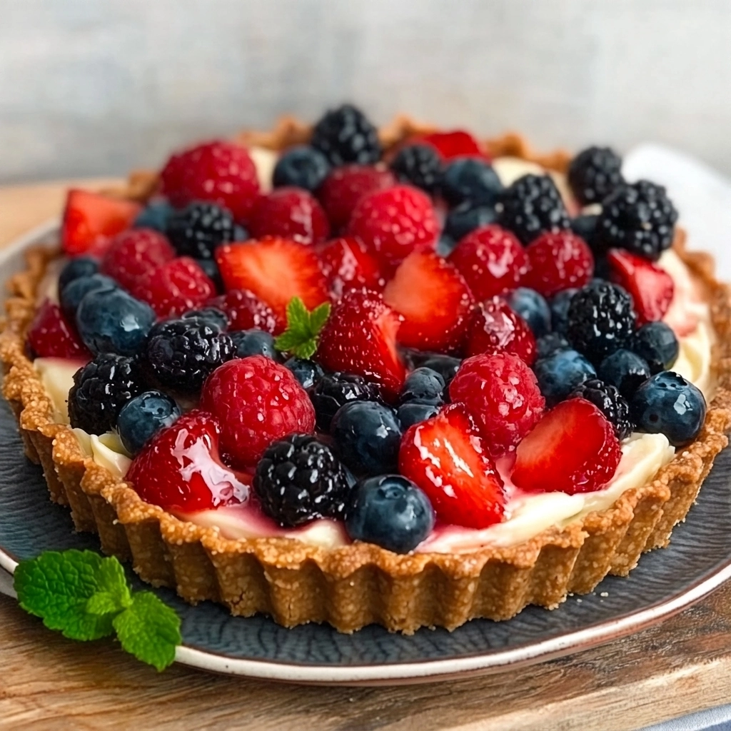 Stunning 4th of July Fruit Tart — Easy & Crowd-Pleasing!