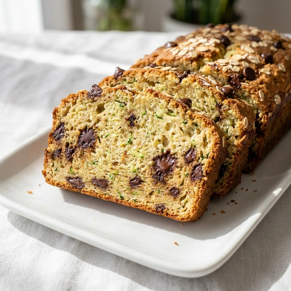 High Protein Zucchini Chocolate Chip Bread – Easy Healthy Recipe | Healthy Baking
