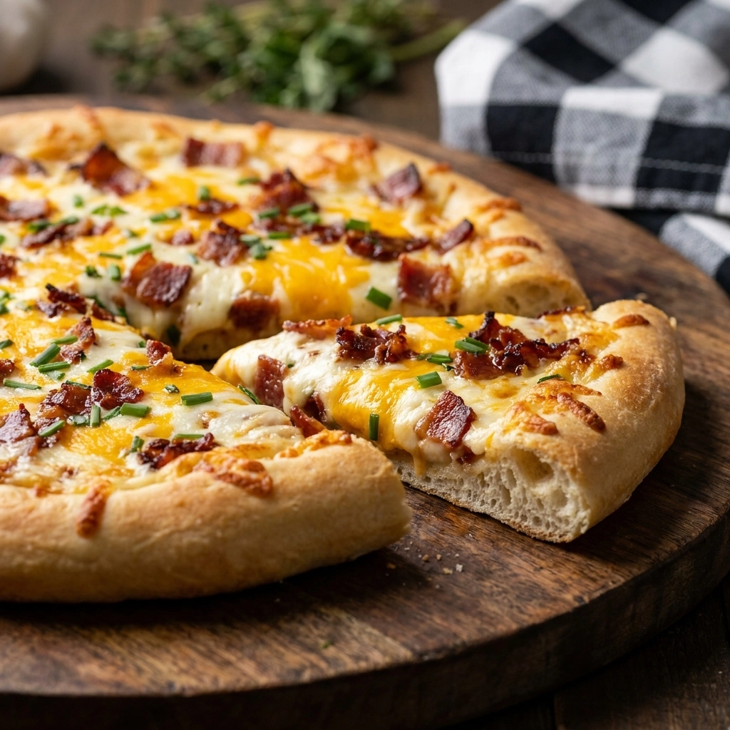 Savory Super Bowl Triple Bacon Ranch Pizza Recipe | Game Day Party Appetizer