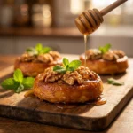 Honey Drizzled Walnut Apple Rounds: A Chef's Guide to Autumnal Elegance | Easy Fall