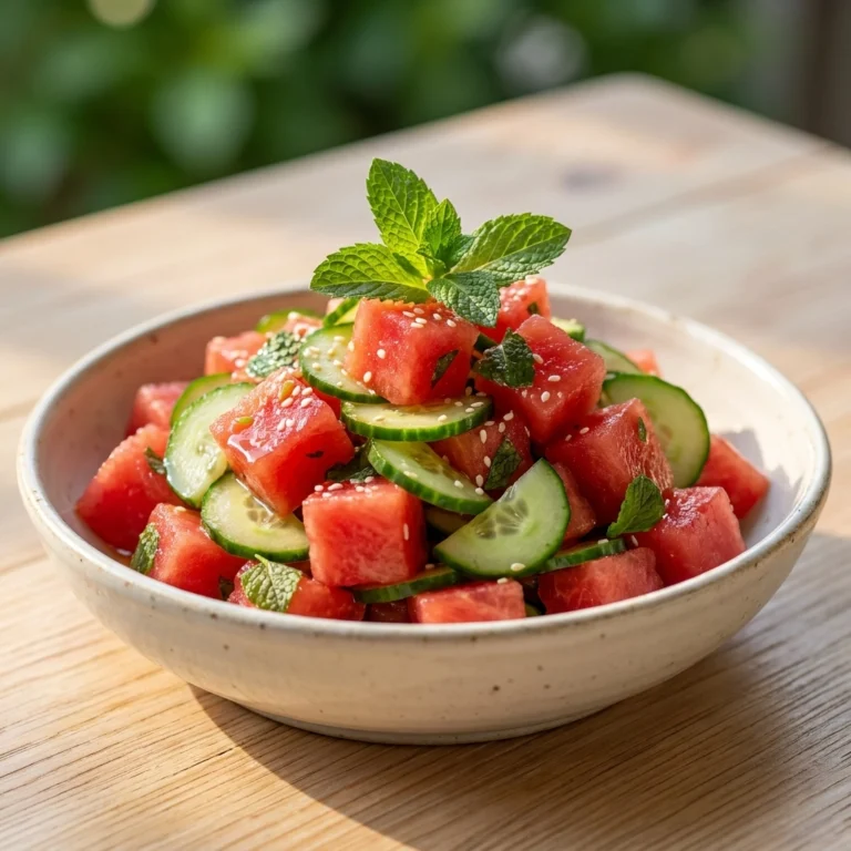 Fresh Watermelon Cucumber Mint Salad Recipe: The Ultimate Summer Side | Easy Summer Salad