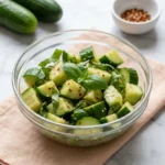The Ultimate Refreshing Cucumber and Basil Salad | Easy Summer Side Dish Recipe