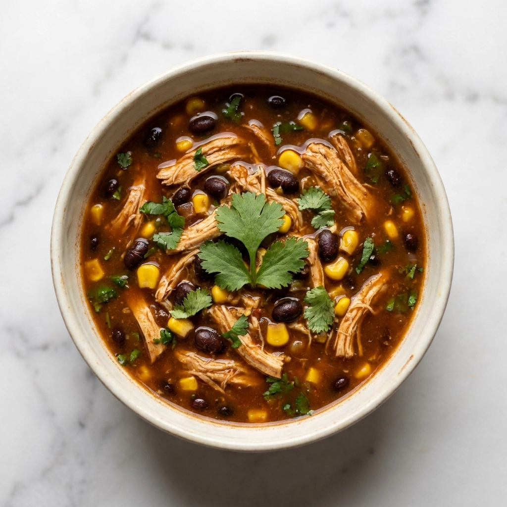 The Ultimate Southwest Black Bean Chicken Tortilla Soup | Easy Healthy Dinner