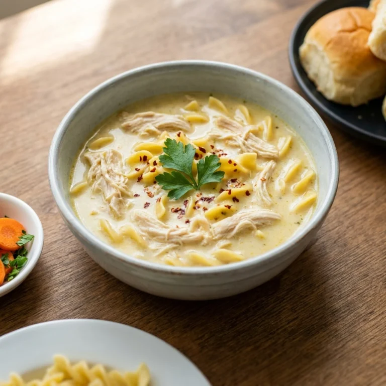 The Ultimate Comforting Creamy Chicken Noodle Soup | Easy Healthy Dinner Ideas
