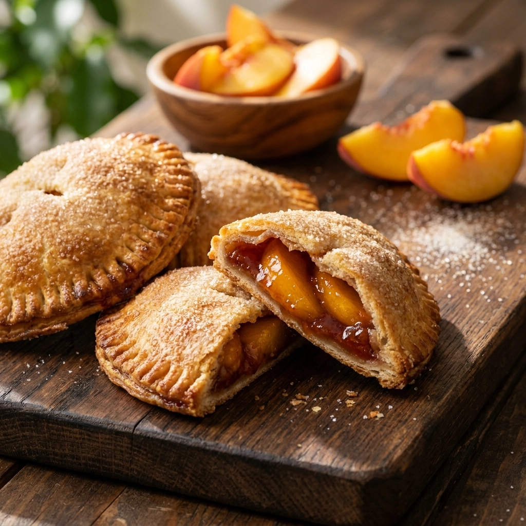 Easy Flaky Fresh Peach Hand Pies Recipe Perfect for Summer Snacks | Summer Peach Treats