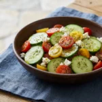 The Definitive Greek Cucumber Tomato Salad with Feta | Easy Healthy Summer Side Dish