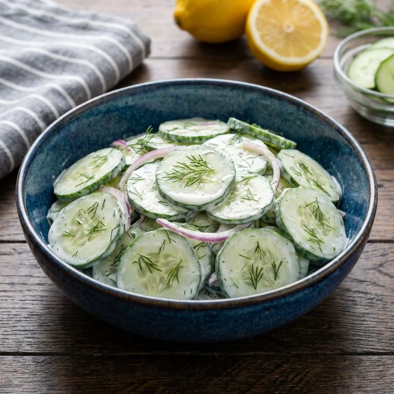 The Ultimate Creamy Cucumber Salad Recipe | Easy Summer Side Dish