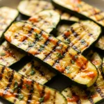 Grilled Zucchini Recipe With Harissa Orange Streaks | Healthy Summer Side Dish
