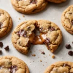 Gooey Caramel Stuffed Chocolate Chip Cookies | Best Soft Baked Dessert Recipe