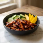 Chili Crisp Chicken Mango Cucumber Rice Bowl Recipe | Easy Healthy Dinner Ideas