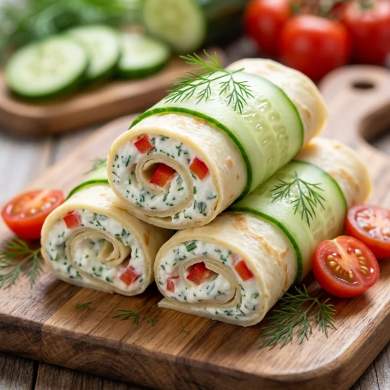 Crunchy Cucumber Cottage Cheese Wraps | Healthy High Protein Snack Idea