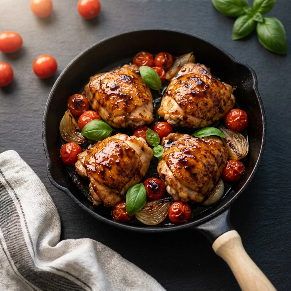 One-Pan Balsamic Chicken: The Ultimate Weeknight Dinner | Easy Chicken Dinner Ideas