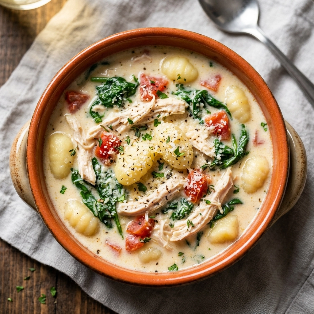 Cozy Crockpot Chicken Gnocchi Soup: A Hug in a Bowl | Slow Cooker Comfort Food