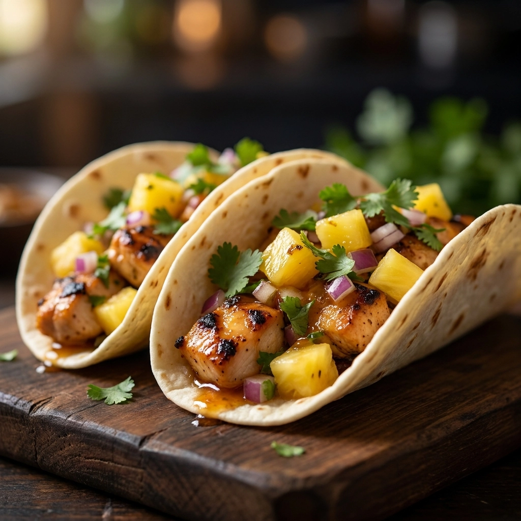 Chipotle Pineapple Chicken Tacos: The Ultimate Sweet and Spicy Fusion | Easy Taco Dinner