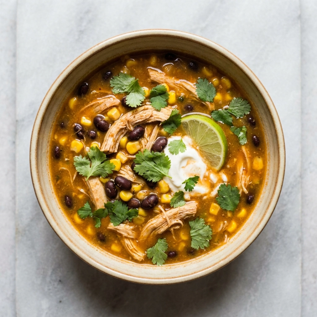 The Ultimate Southwest Black Bean Chicken Tortilla Soup | Easy Healthy Dinner