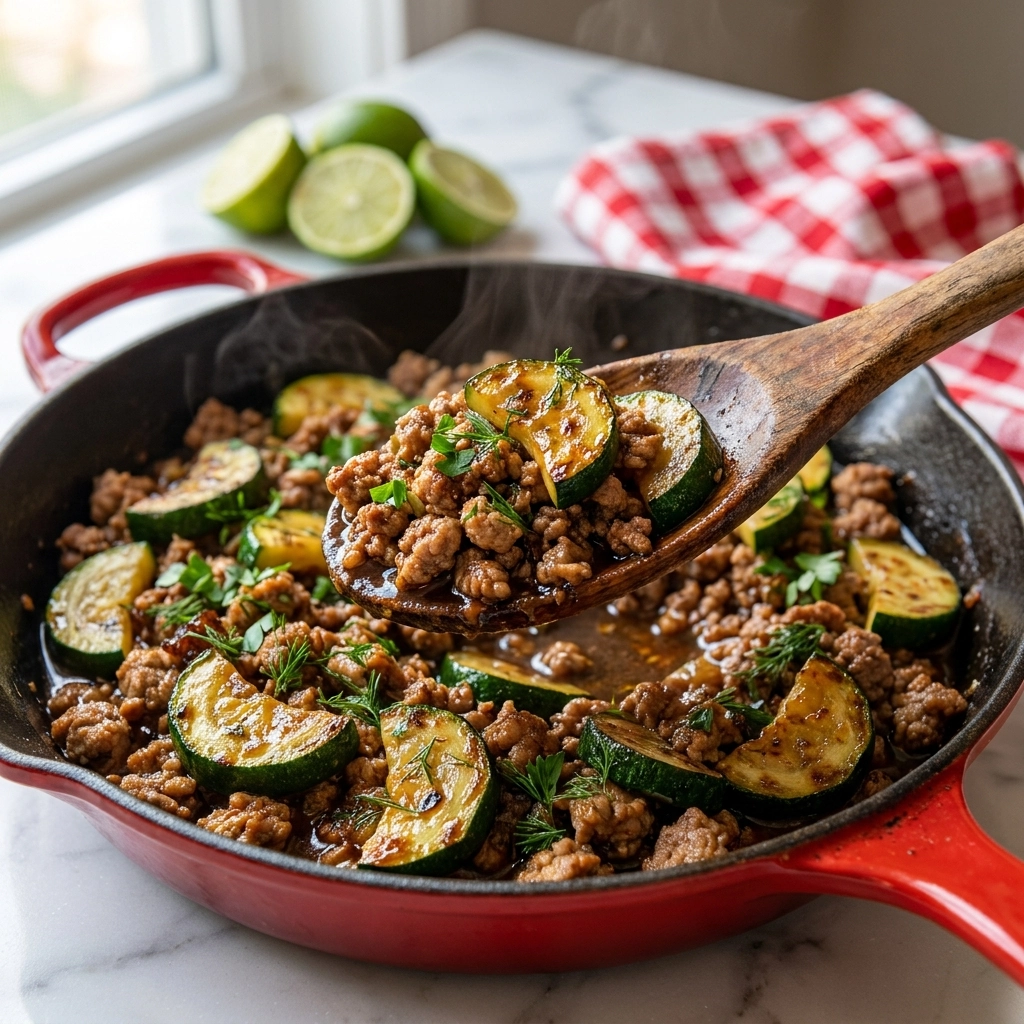 The Ultimate Ground Turkey and Zucchini Skillet | Healthy Weeknight Dinner Idea