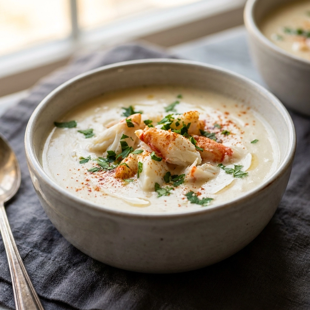Velvety Cream of Crab Soup: A Coastal Classic | Easy Seafood Soup Recipe