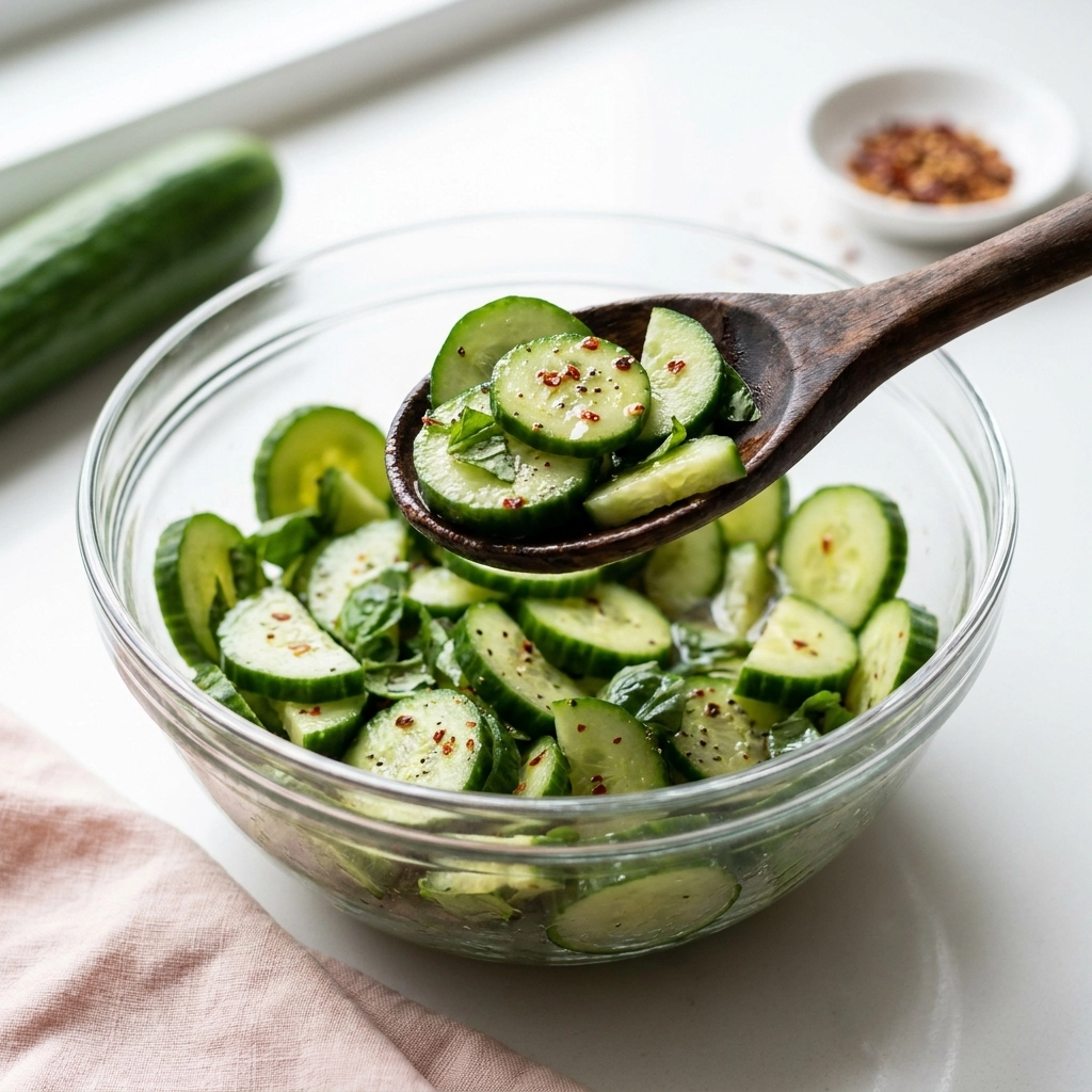 The Ultimate Refreshing Cucumber and Basil Salad | Easy Summer Side Dish Recipe