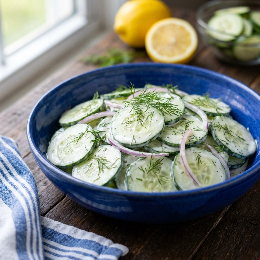 The Ultimate Creamy Cucumber Salad Recipe | Easy Summer Side Dish
