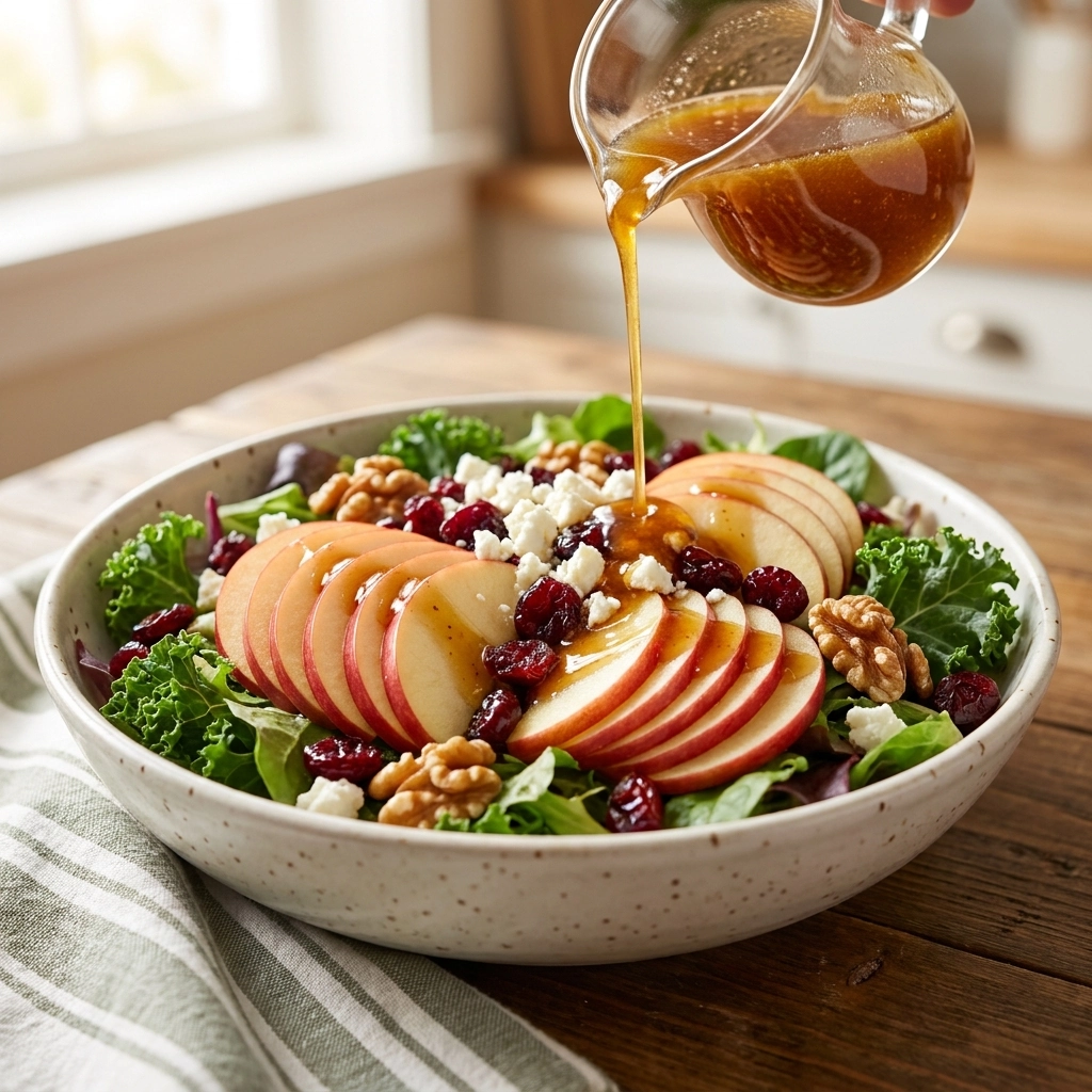Fresh Apple Cranberry Walnut Salad Recipe – Easy Honey Vinaigrette Guide | Fall Salad