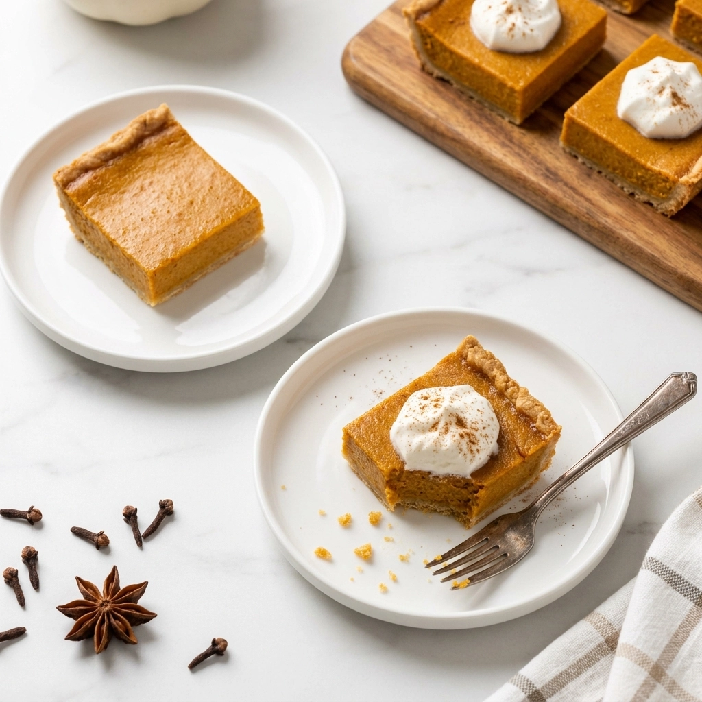 Easy-to-Love Pumpkin Pie Bars with a Buttery Crust | Fall Dessert Recipes