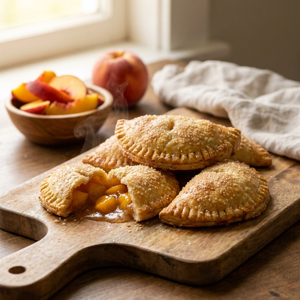 Easy Flaky Fresh Peach Hand Pies Recipe Perfect for Summer Snacks | Summer Peach Treats