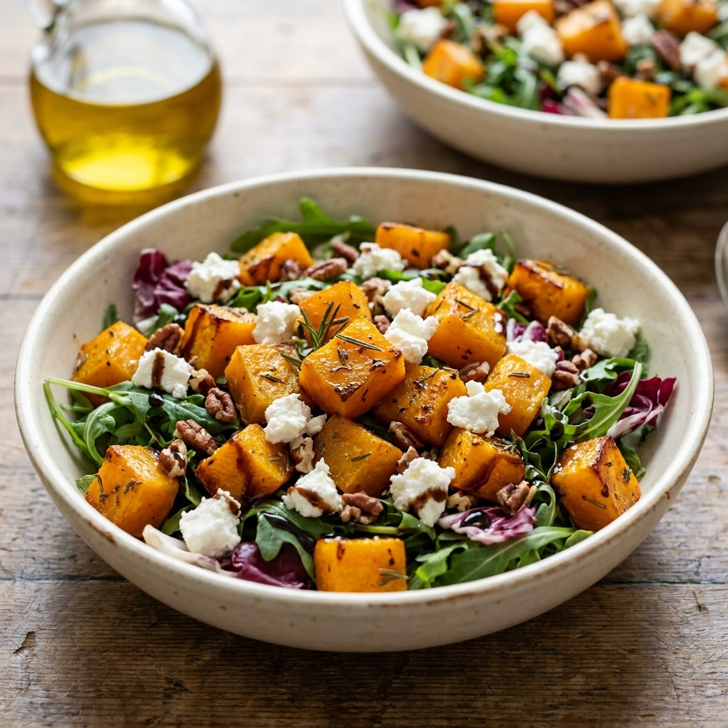 Delicious Pumpkin and Feta Salad Recipe for Fall | Healthy Autumn Salad Idea