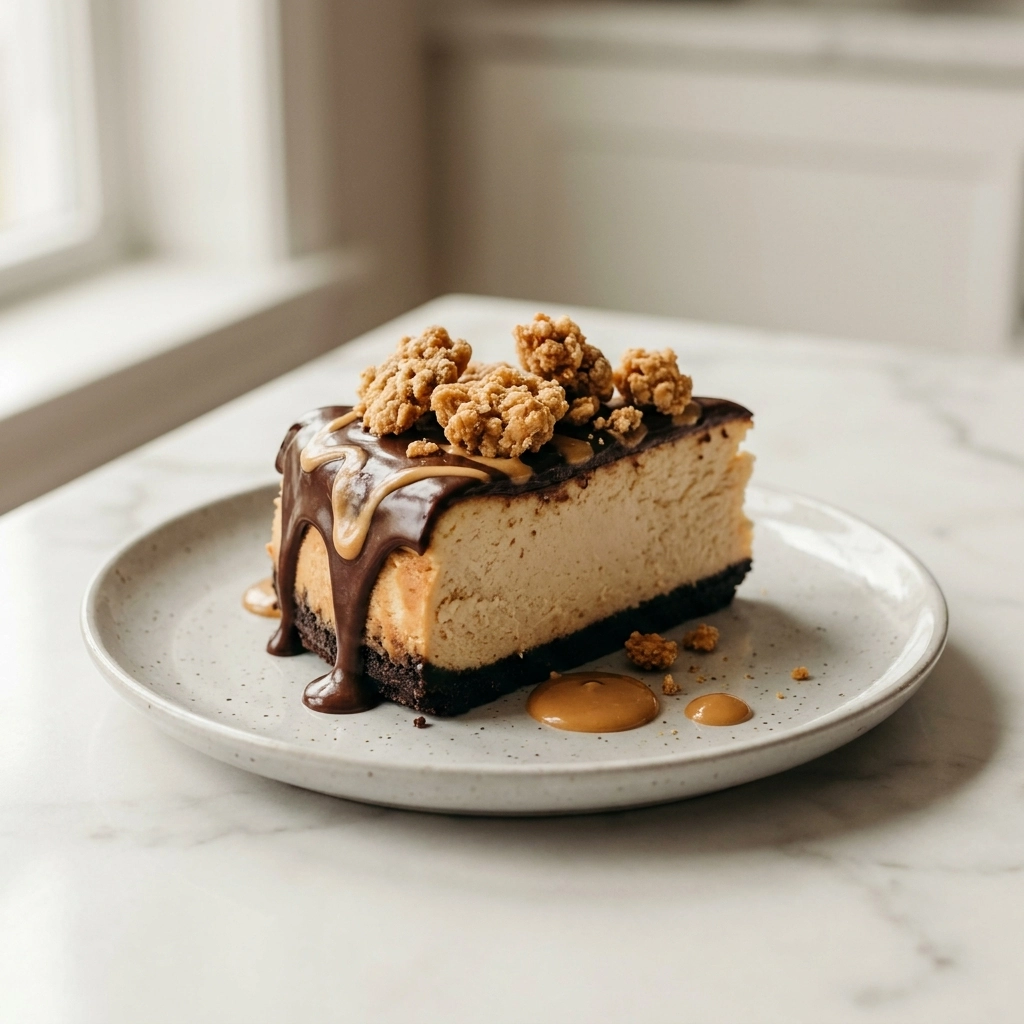 Chocolate Peanut Butter Crunch Cheesecake | Decadent Peanut Butter Dessert Recipe