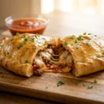 Golden Homemade Calzones with Gooey Melted Cheese | Easy Pizza Pocket Recipe