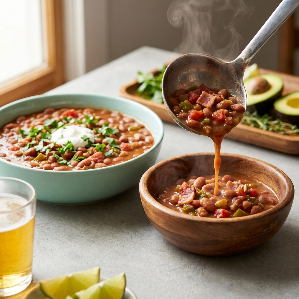 Borracho Beans (Slow Cooker Or Instant Pot) | Easy Mexican Drunk Beans Recipe