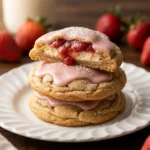 Soft Strawberry Cheesecake Cookies – Sweet, Creamy Bites of Bliss | Easy Dessert Recipes