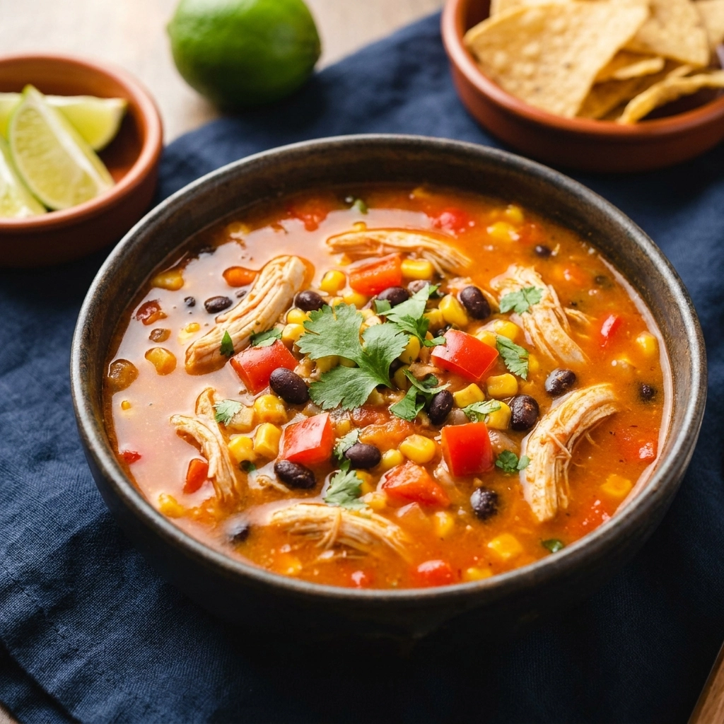 Hearty Instant Pot Chicken Taco Soup | Easy Pressure Cooker Dinner Idea