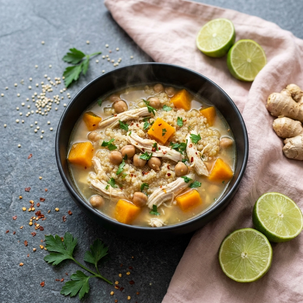 Hearty Chicken Quinoa Soup: A Nutrient-Packed Adventure | Healthy Meal Prep Soup