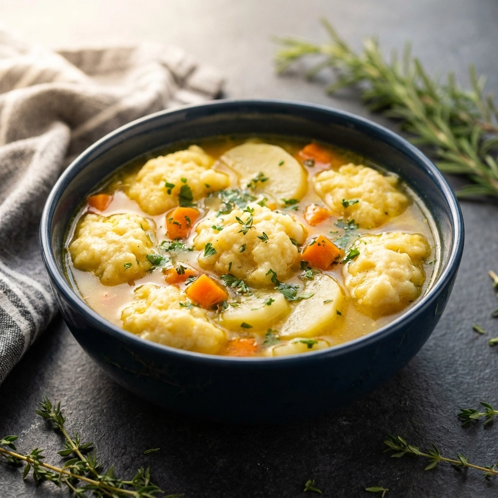 Cozy Vegetarian Dumpling Soup for Chilly Nights | Healthy Comfort Food Recipe
