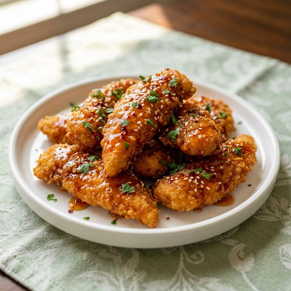 Hot Honey Keto Chicken Tenders | Easy Low Carb Crispy Chicken Recipe