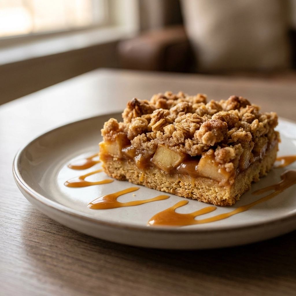 Tempting Salted Caramel Apple Crumble Bars Recipe | Easy Fall Dessert Bars