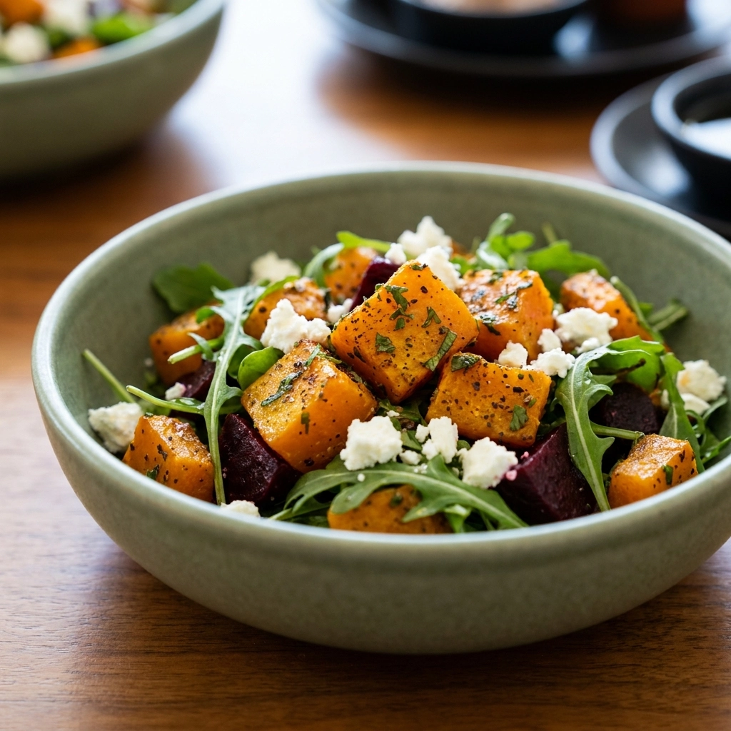 Delicious Pumpkin and Feta Salad Recipe for Fall | Healthy Autumn Salad Idea