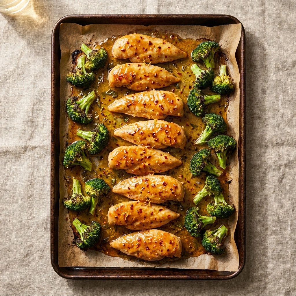 Baked Orange Chicken Sheet Pan Dinner | Easy Healthy Weeknight Meal Prep