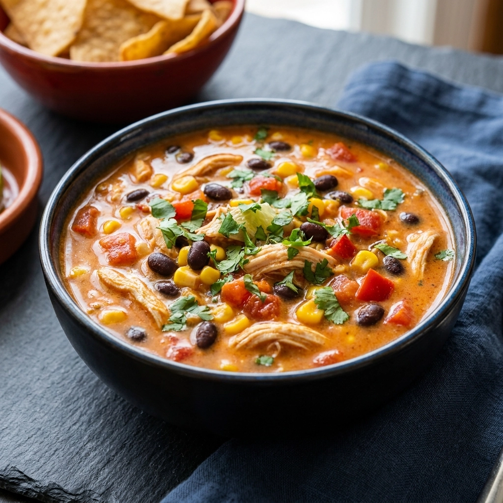 Hearty Instant Pot Chicken Taco Soup | Easy Pressure Cooker Dinner Idea
